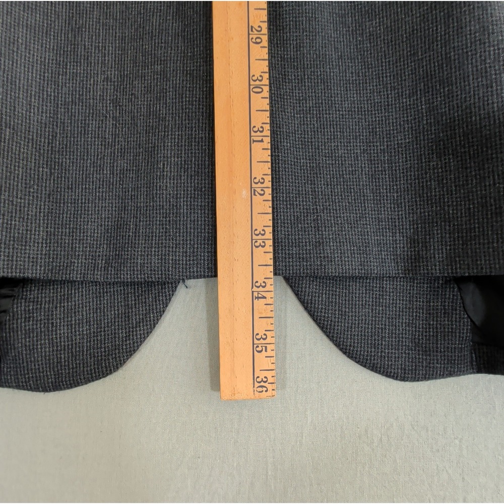 Jos A Bank Big & Tall Blazer Sport Coat 54L Wool Cashmere Charcoal Grey Check - Picture 7 of 10